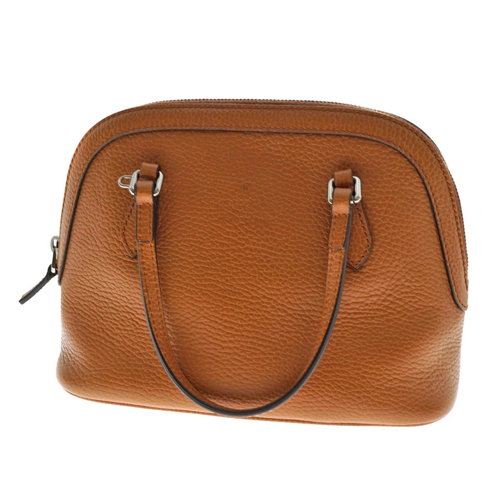 GUCCI Bag Handbag Shoulder Strap Leather Brown Crossbody
